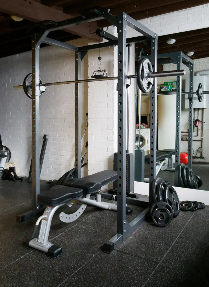 Bench by the mirror