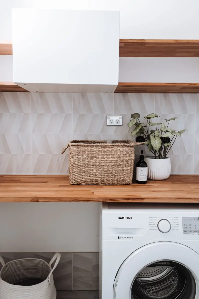 Worktop and cupboards
