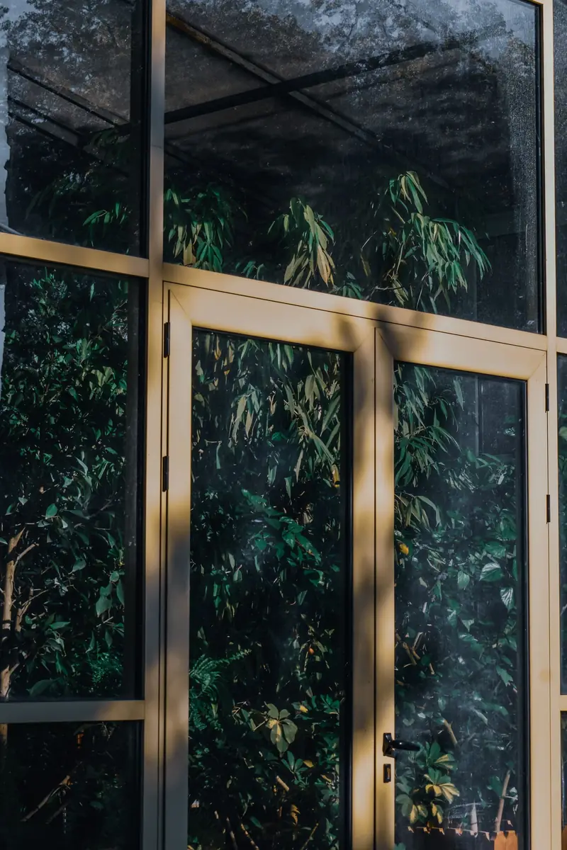 Floor-to-ceiling glass